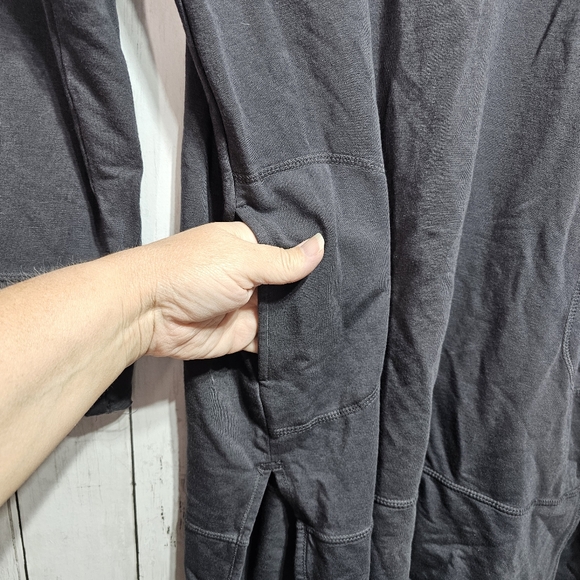 URBAN MUU MUU Women's UMS3FT Charcoal Gray ONE SIZE Pockets Cotton Modal Blend. - Picture 5 of 8